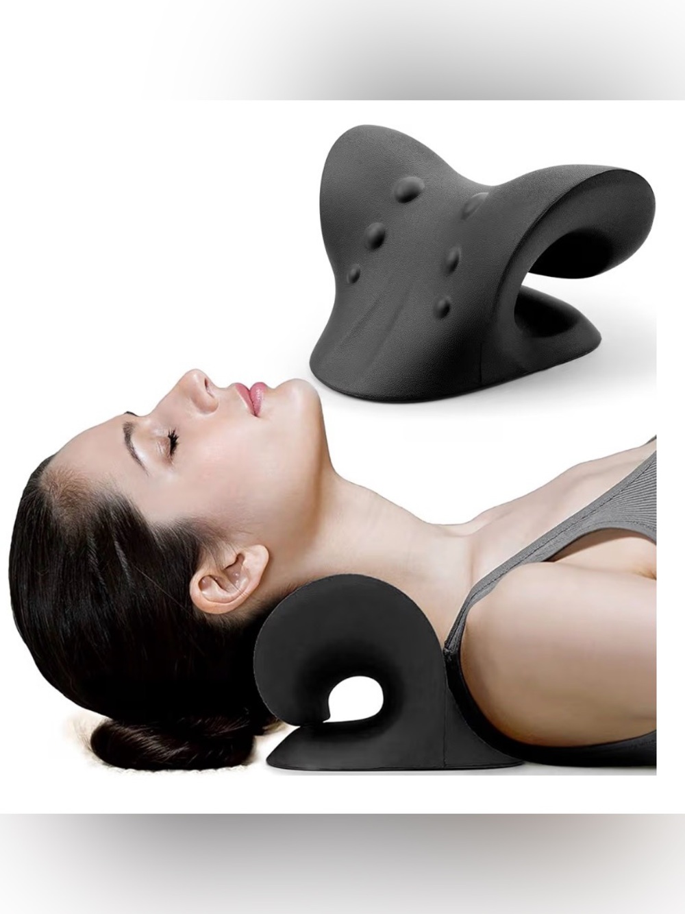 Ergonomic Neck Support Pillow Relaxer Stretcher
